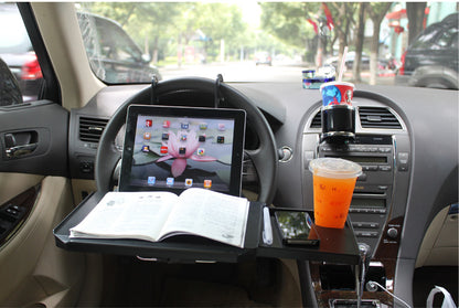 The Steering Wheel & Rear Seat Computer Desk