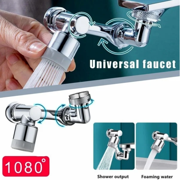 🔥 BIG SALE - 60% OFF🔥Universal 1080° Swivel Robotic Arm Swivel Extension Faucet Aerator