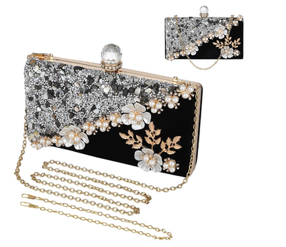 🔥Special Offer - 49% OFF🔥Velvet Clutch Purses Beaded Floral Evening Bags