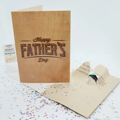 Endless Farting Father's Day Card 👨‍👦🔊 - Joker Greeting Prank Card (Sequin + Sound)