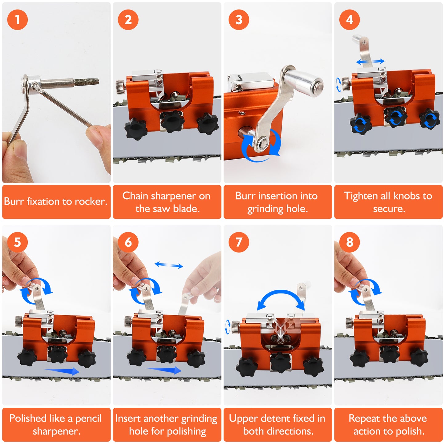 🔥🔥Hot Sale 🔥🔥Chainsaw Sharpener Kit With 6 Sharpening Bars