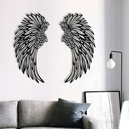 🔥50% OFF🔥 - 1 PAIR ANGEL WINGS METAL WALL ART WITH LED LIGHTS-🎁GIFT TO HER