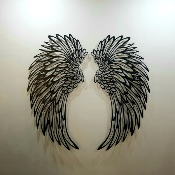 🔥50% OFF🔥 - 1 PAIR ANGEL WINGS METAL WALL ART WITH LED LIGHTS-🎁GIFT TO HER