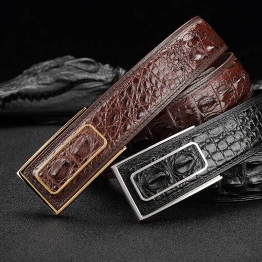 🔥Hot Sale 50% OFF🔥Genuine Crocodile Backbone Skin Leather Belt