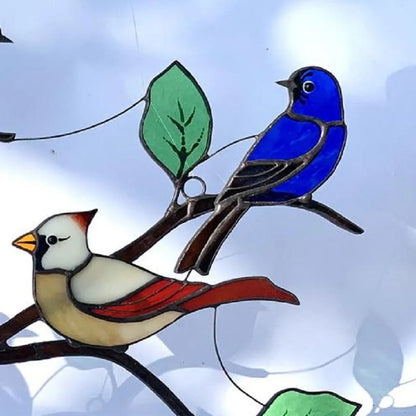 🎁The Best Gift🎁Birds Stained Glass Window Hangings