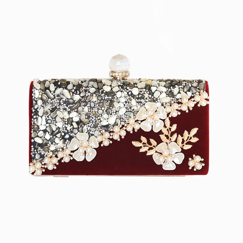 🔥Special Offer - 49% OFF🔥Velvet Clutch Purses Beaded Floral Evening Bags