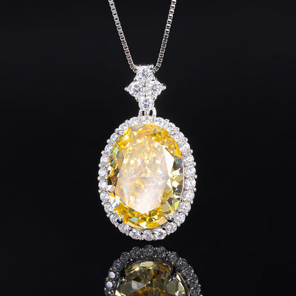 Buy 1 Get 3🔥🔥Yellow Diamond Halo Pendant Necklace