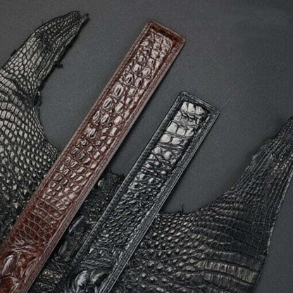 🔥Hot Sale 50% OFF🔥Genuine Crocodile Backbone Skin Leather Belt