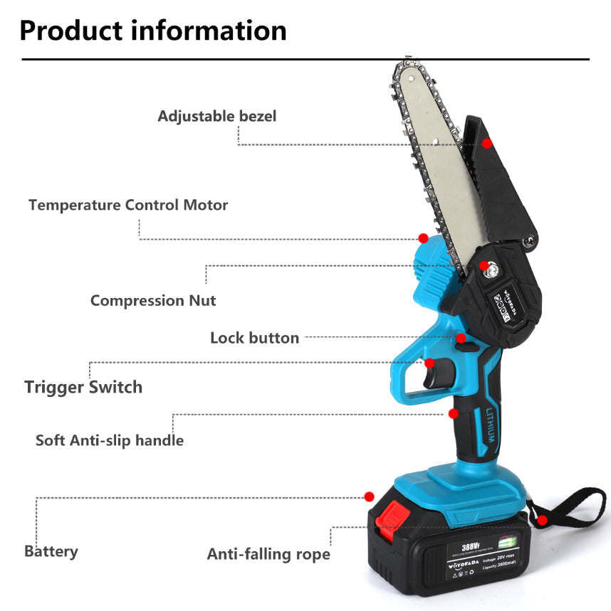 🔥Summer Hot Sale🔥Cordless Electric Chainsaw