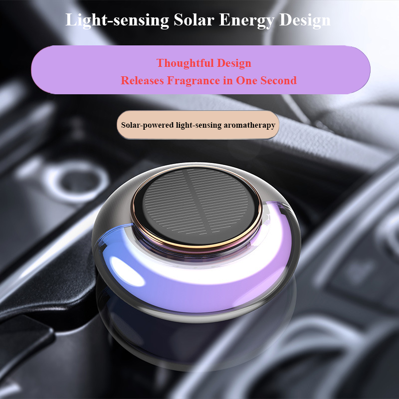 Solar-Powered Light-Sensing Car Aromatherapy