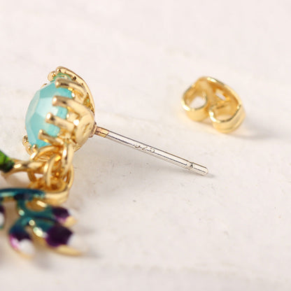 Lily and Blue Bough Stud Earring