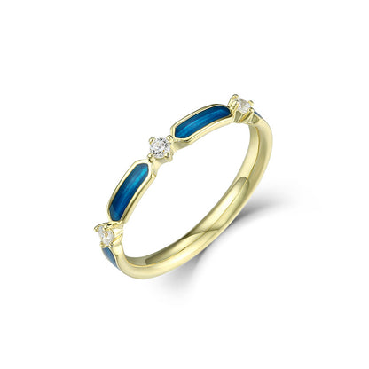 Original Enamel Zirconia Ring