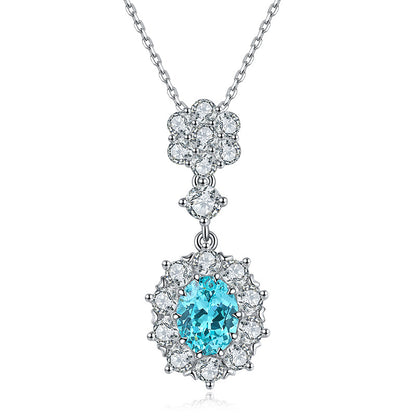 White Gold Blue Topaz And Diamond Jewelry