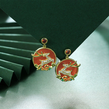 Original Design The Nine-Color Deer Earring