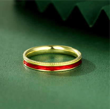 Original Design Dunhuang Element Red Ring