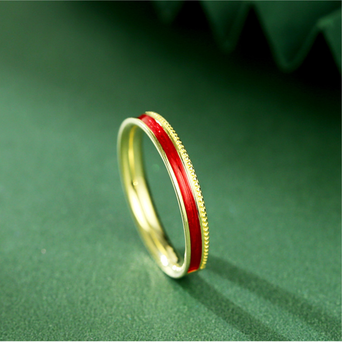 Original Design Dunhuang Element Red Ring