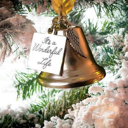 Memorial Christmas GiftChristmas Ornaments Angel Wings Bell