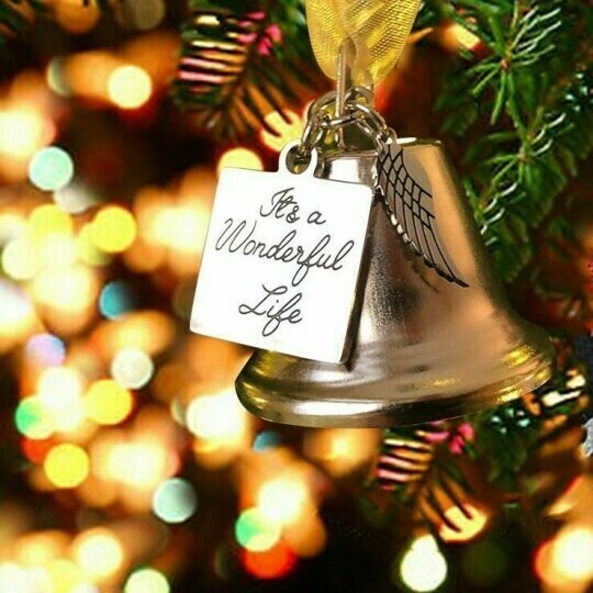 Memorial Christmas GiftChristmas Ornaments Angel Wings Bell