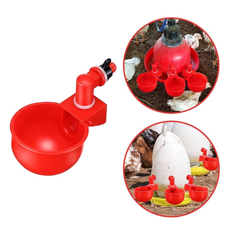 (⚡Flash Sale Today - 49% OFF) 6PCS/SET Automatic Poultry Drinking Bowl - Buy 2 Get 1 Free