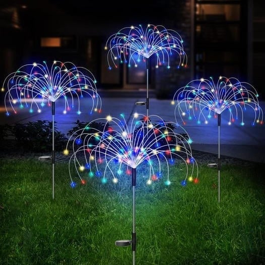 🔥Last Day 49% OFF🔥- Waterproof Solar Garden Fireworks Lamp