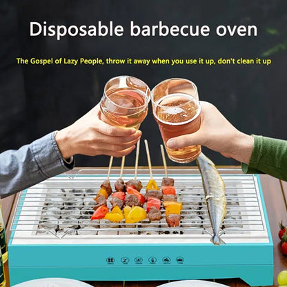 Outdoor Household Portable Fruit Wood Smokeless Disposable Barbecue Oven