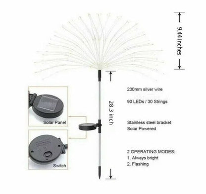 🔥Last Day 49% OFF🔥- Waterproof Solar Garden Fireworks Lamp