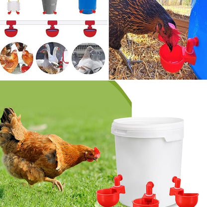 (⚡Flash Sale Today - 49% OFF) 6PCS/SET Automatic Poultry Drinking Bowl - Buy 2 Get 1 Free