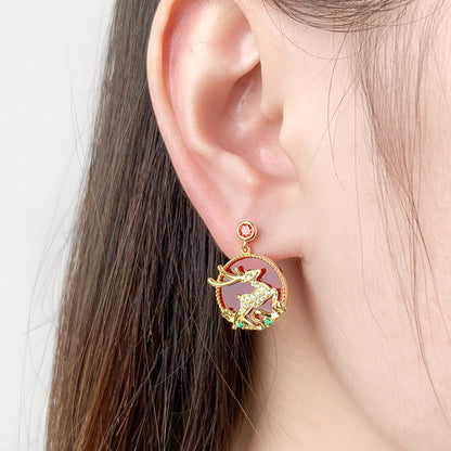 Original Design The Nine-Color Deer Earring