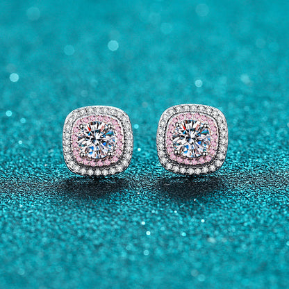 Ineffabe  Moissanite Stud Earrings For Women Top Quality