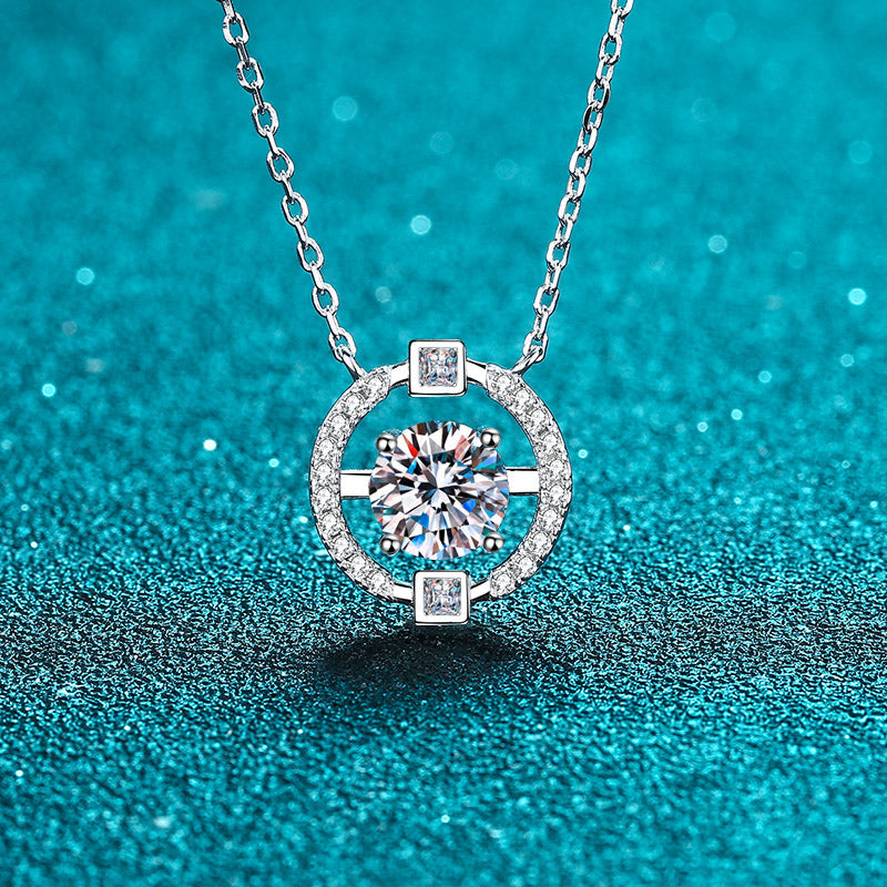 Moissanite Pendant Necklace For Women Jewelry