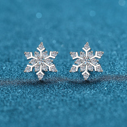 Moissanite Stud Earrings For Women White Gold