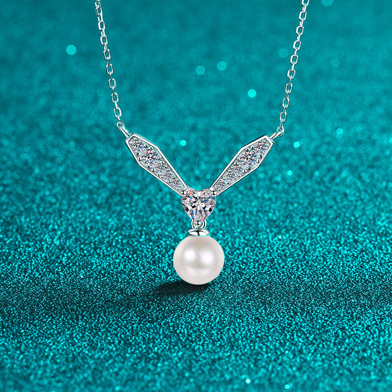 Brilliant-cut Diamand and Sweet Water Pearl Necklace