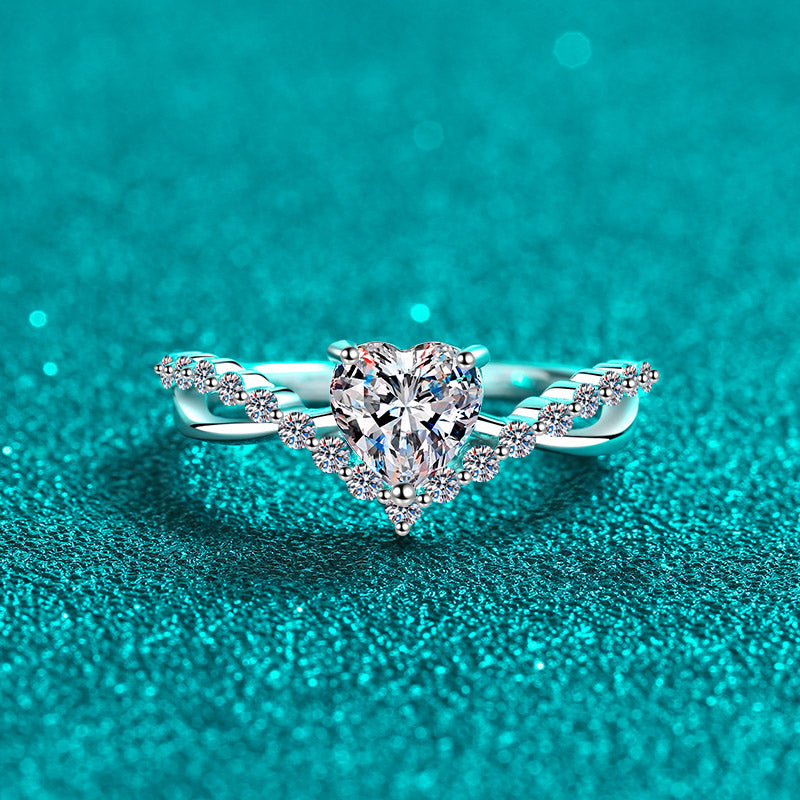 Petite Twist Diamond Engagement Ring