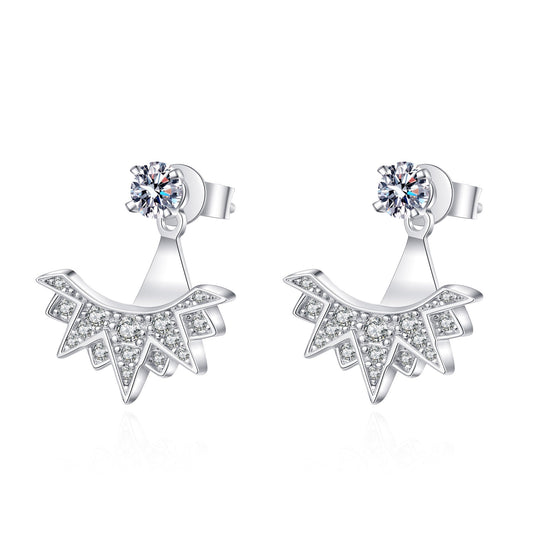 VVS1 D Color Moissanite Stud Earrings For Women