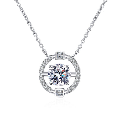 Moissanite Pendant Necklace For Women Jewelry