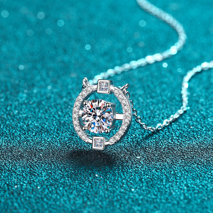 Moissanite Pendant Necklace For Women Jewelry