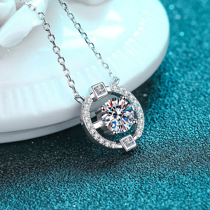 Moissanite Pendant Necklace For Women Jewelry