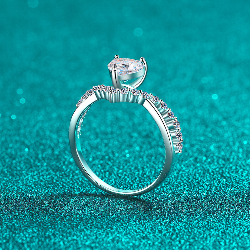 Petite Twist Diamond Engagement Ring