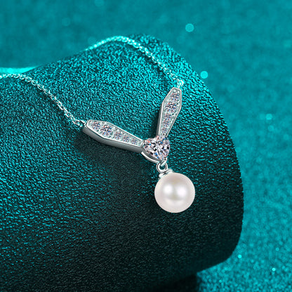 Brilliant-cut Diamand and Sweet Water Pearl Necklace