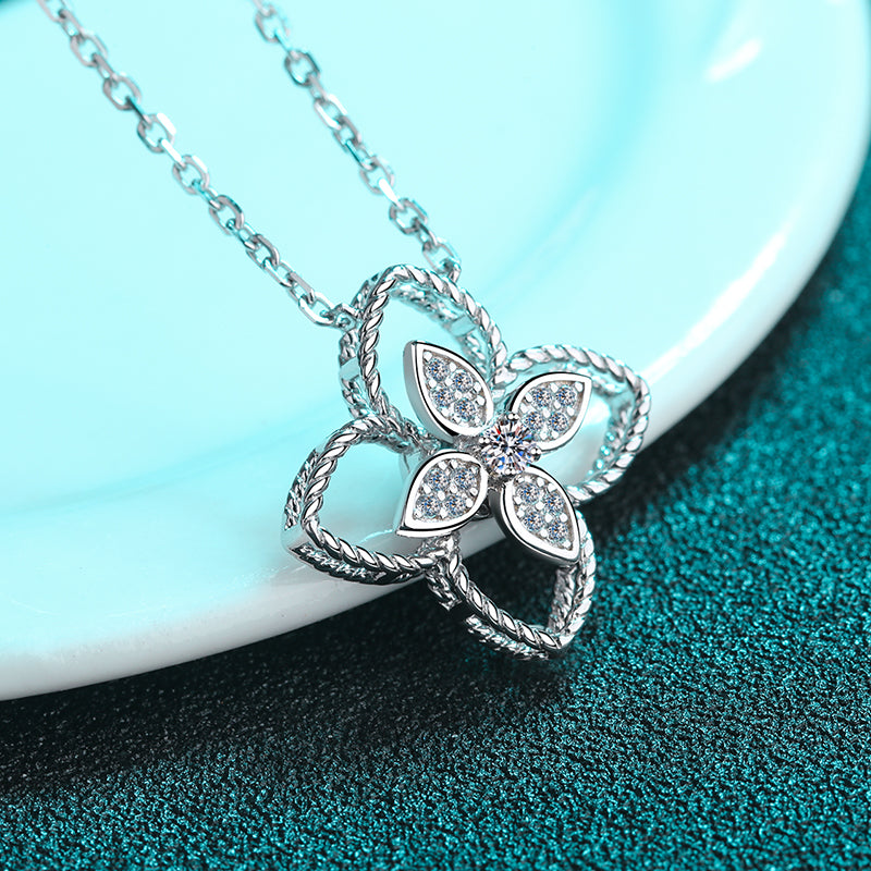 Moissanite Pendant Necklace For Women Fine Jewelry