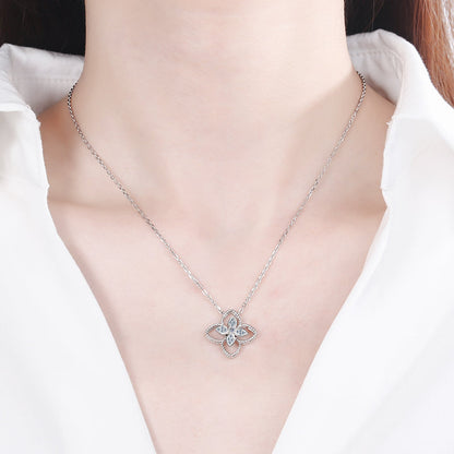 Moissanite Pendant Necklace For Women Fine Jewelry