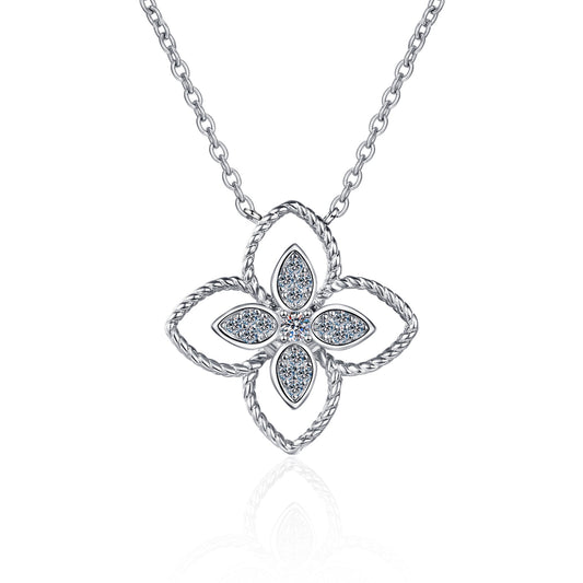 Moissanite Pendant Necklace For Women Fine Jewelry