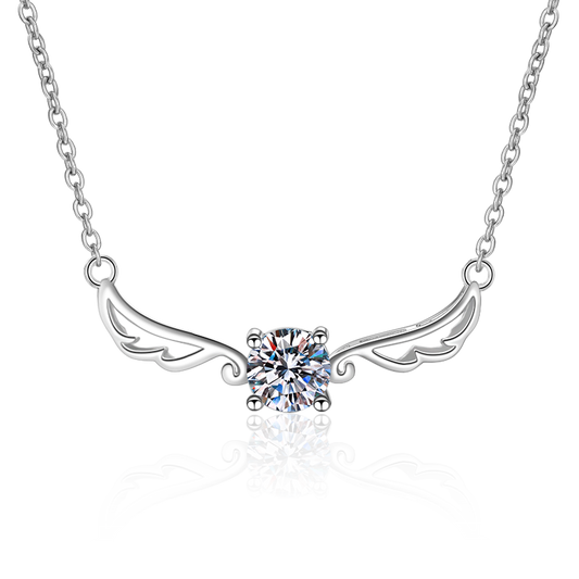 Moissanite Pendant Necklace For Women White Gold