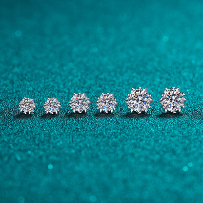 Moissanite Stud Earrings For Women 925 Sterling Silver