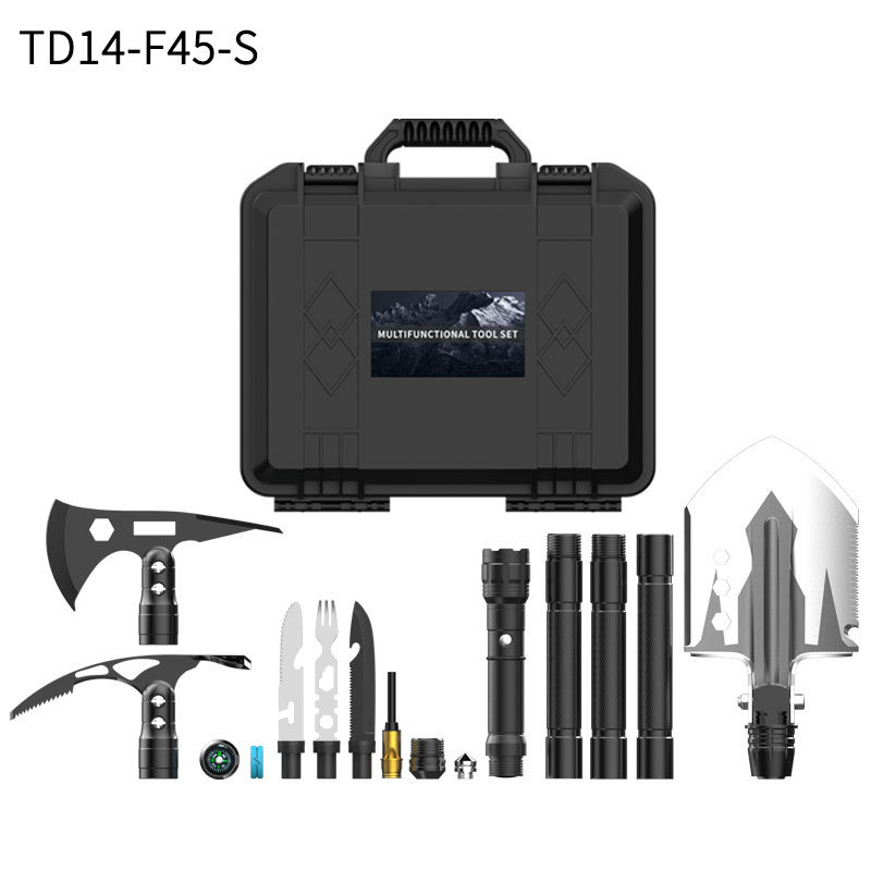 Multipurpose Shovel Axe Flashlight for Outdoor Tool Set