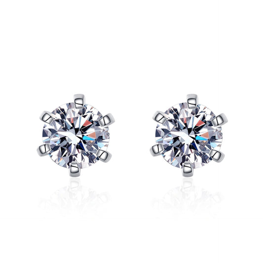 Stud Earrings For Women White Gold