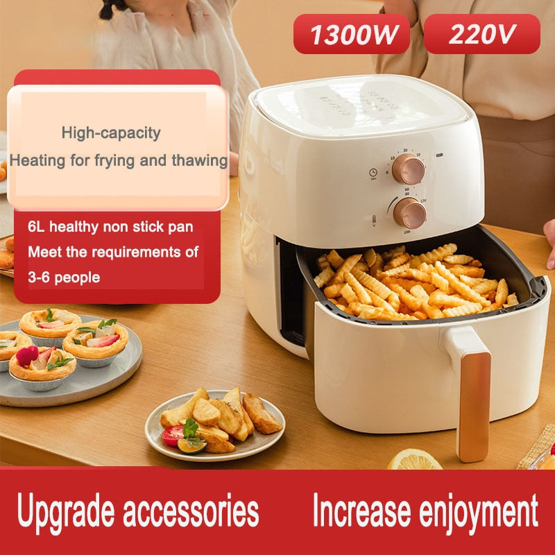 Electric Air Fryer 6L Smart Automatic Household