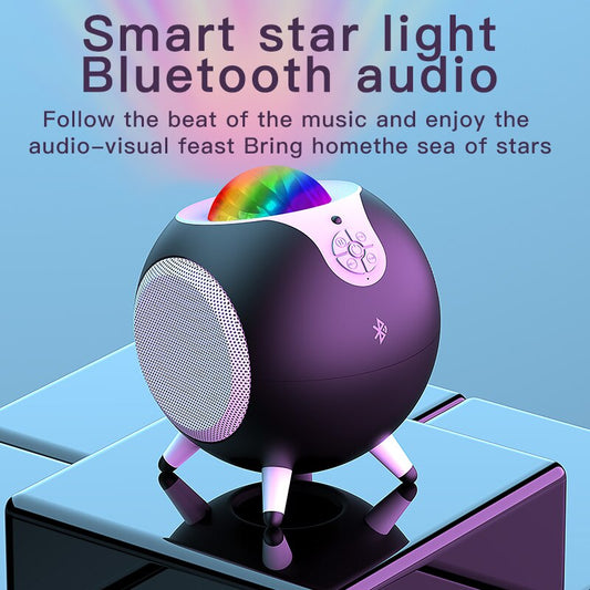 Led Star Galaxy Night Light Bluetooth Dual Speaker