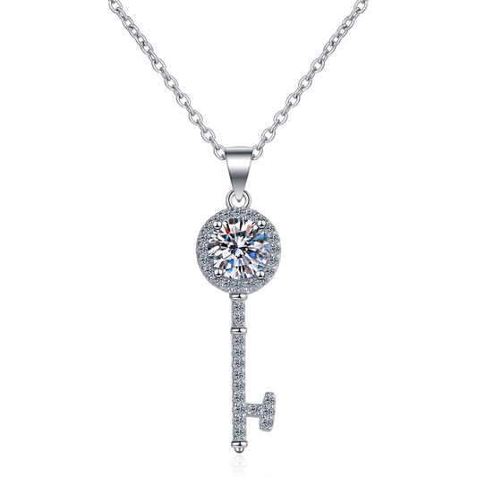 Moissanite Pendant Necklace For Women Jewelry