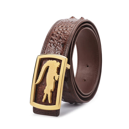 🔥Hot Sale 50% OFF🔥Genuine Crocodile Backbone Skin Leather Belt